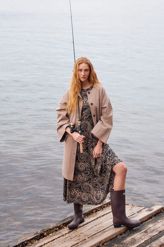 Farida Convertible Coat - Stone