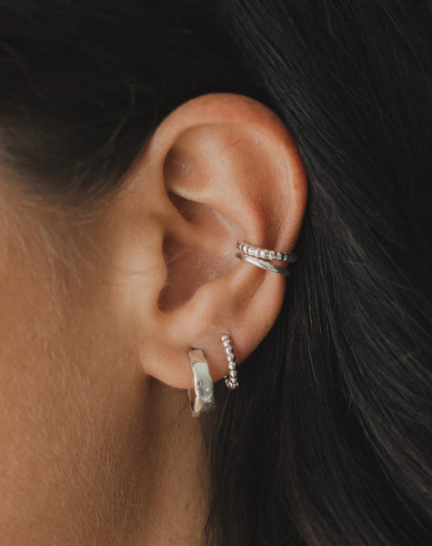 SEYCHELLE HOOPS- SILVER