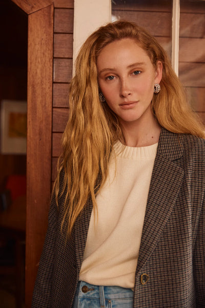 Darby Knit Vest - Ivory