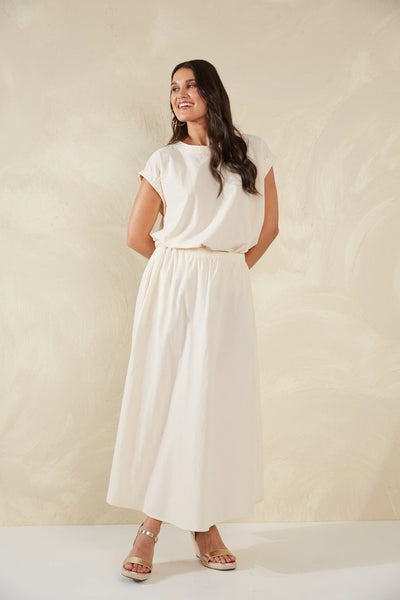 ADELFIA MAXI SKIRT- CANNOLI