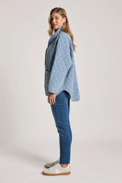 SANSI QUILTED JACKET - DENIM