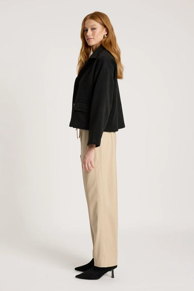 WANDERER CROP JACKET - BLACK