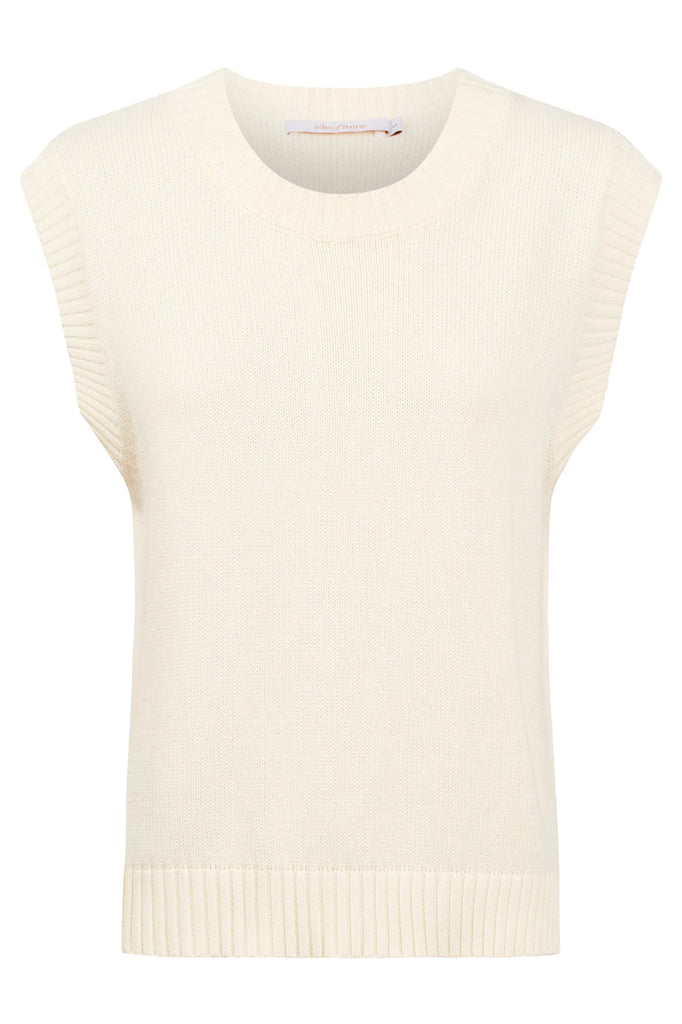 Darby Knit Vest - Ivory