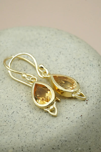 Solar Plexus Chakra Earrings Gold