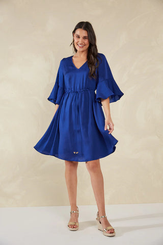 PORTOFINO TIE DRESS- LAGO