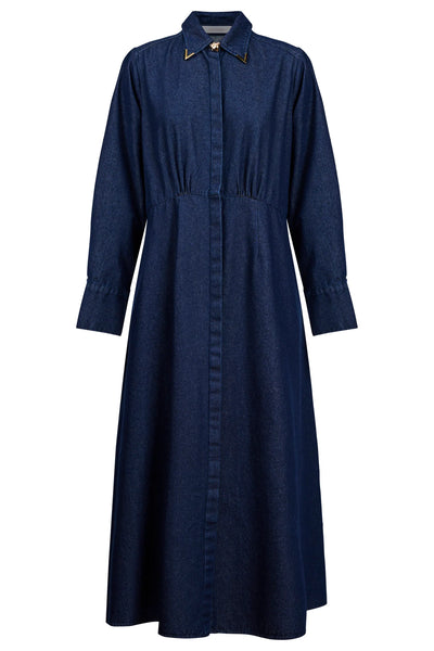 SLOAN DENIM MAXI DRESS- INDIGO