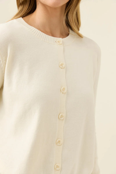 DARBY CARDIGAN- IVORY