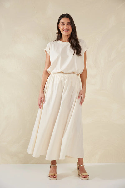 ADELFIA MAXI SKIRT- CANNOLI