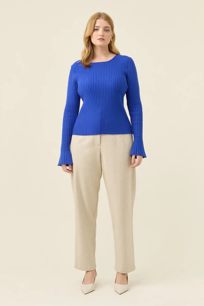 Darby Knit Top - Cobalt