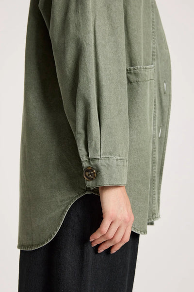 BODHI DENIM JACKET - OLIVE