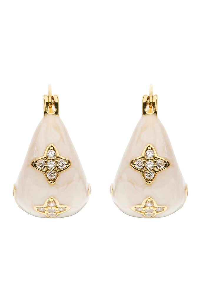 AMIRA GEM EARRING - PEARL