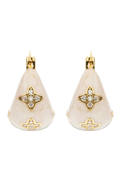 AMIRA GEM EARRING - PEARL