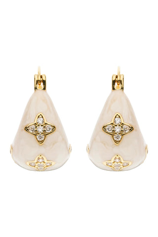 AMIRA GEM EARRING - PEARL