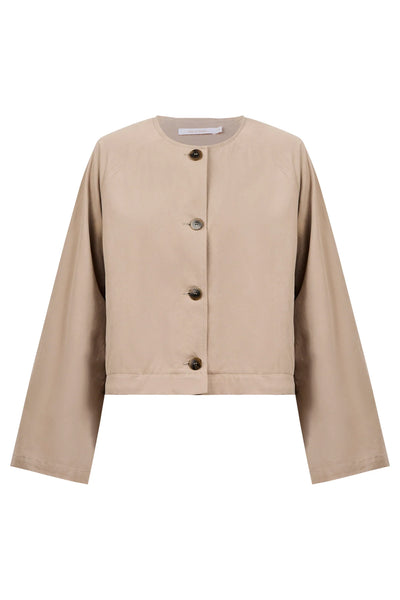 Farida Convertible Coat - Stone