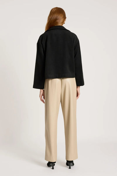 WANDERER CROP JACKET - BLACK