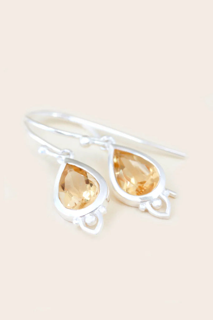 Solar Plexus Chakra Earrings - Silver