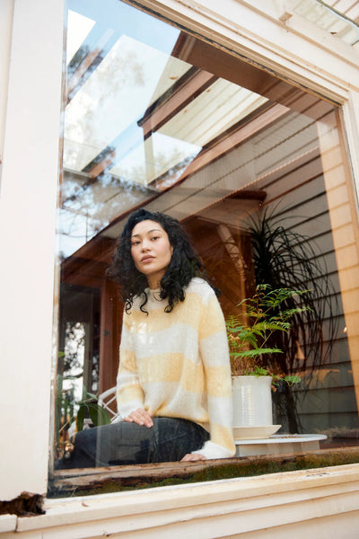 Pallas Stripe Jumper - Butter