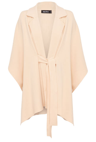 PALMER KNIT CAPE - ECRU