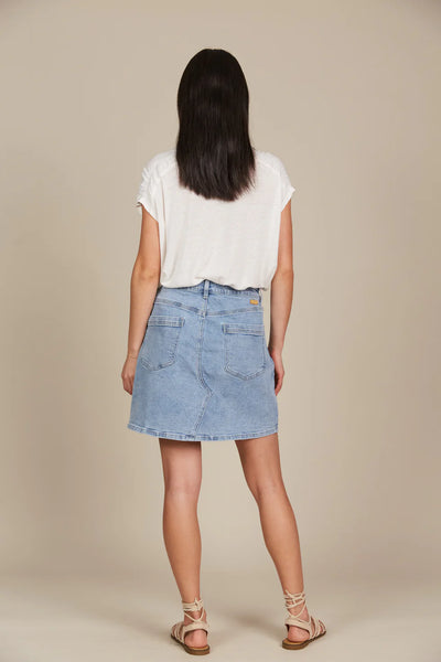 MARGOT DENIM SKIRT- STELLAR