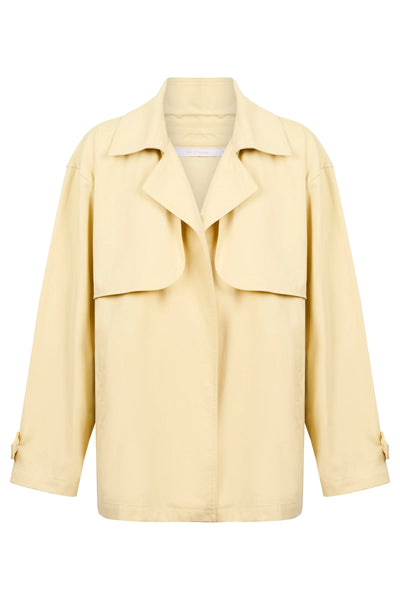 Farida Cropped Trench - Butter