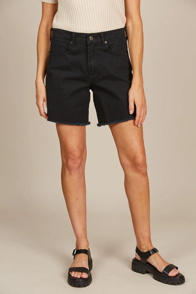 DUKE DENIM SHORTS- BLACK