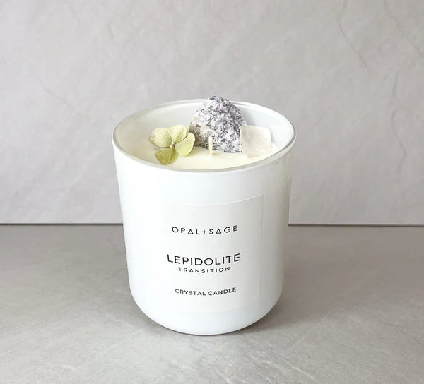 LEPIDOLITE CANDLE