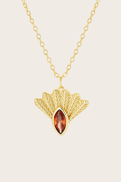 Fantail Messenger Necklace - Gold