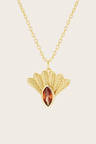 Fantail Messenger Necklace - Gold