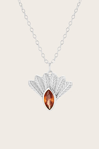 Fantail Messenger Necklace - Silver