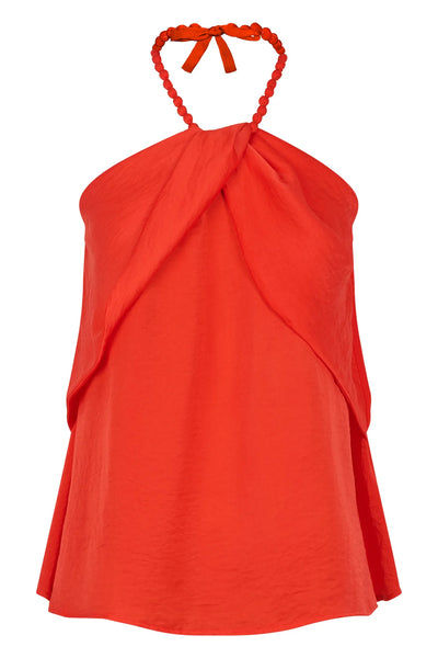 PORTOFINO HALTER TOP- APEROL