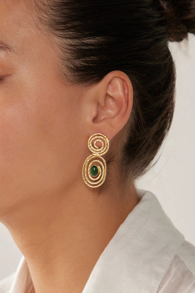 LE SOLEIL EARRING - EMERALD