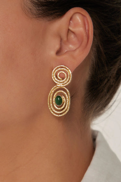 LE SOLEIL EARRING - EMERALD