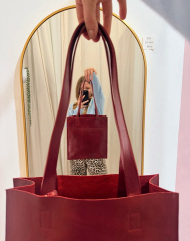 CATIE TOTE- RED