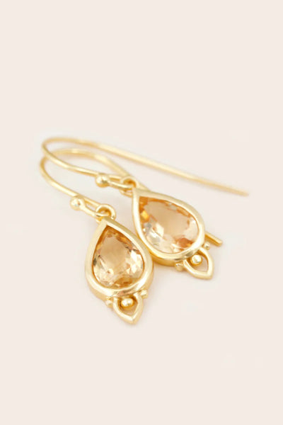 Solar Plexus Chakra Earrings Gold