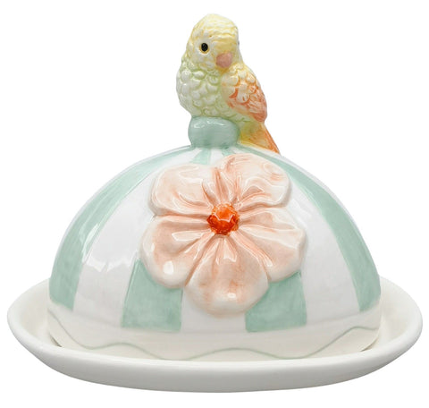 Perdy Parrot Butter Dish.