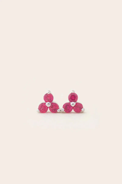 BIRTHSTONE STUDS- July/Ruby